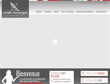 Tablet Screenshot of credit-municipal-nimes.fr